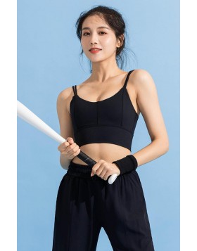 Double Thin Straps Sports Bra | Medium Support