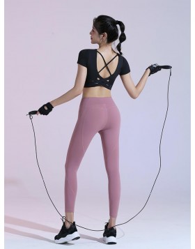 High-Waist M-shaped S-curve Legging