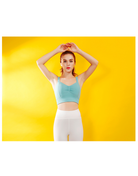 Upper Coat With Chest Pad Body-Building Yoga Suit Bra039
