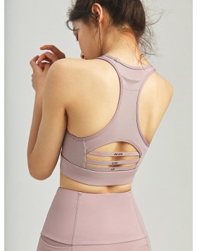 Mesh Sports Bra with Back Pocket | Medium Support