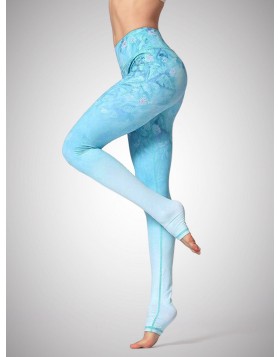 Blue Flower Leggings