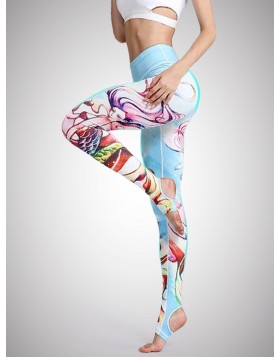 Blue Mermaid Compression Leggings