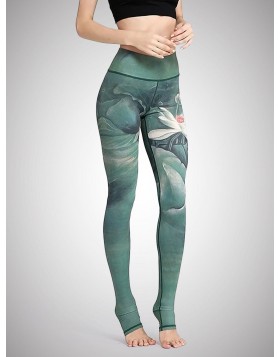 Green Lotus Leggings