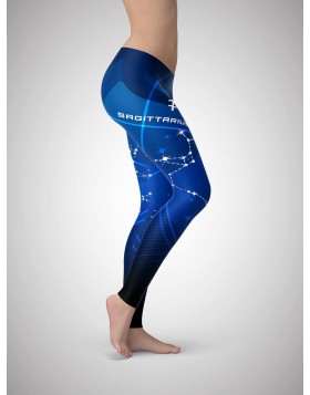 Sagittarius Blue Sports Leggings