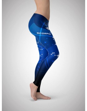 Scorpio Blue Sports Leggings