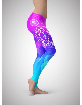 Scorpio Pink Sports Leggings