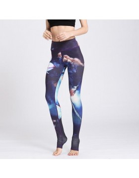Purple Starry Sky Leggings